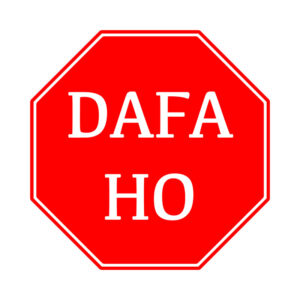 Dafa Ho Car Decal, English/Punjabi